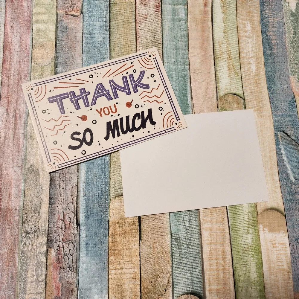 25 Thank You Cards 4x6 note cards pods cards